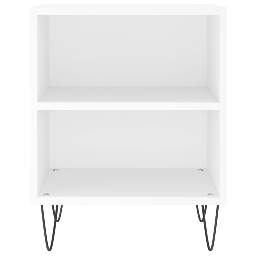 Tables de chevet 2 pcs blanc 40x30x50 cm bois d'ingénierie - XIOS