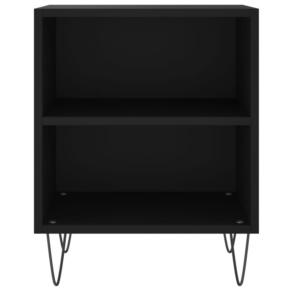 Tables de chevet 2 pcs noir 40x30x50 cm bois d'ingénierie - XIOS