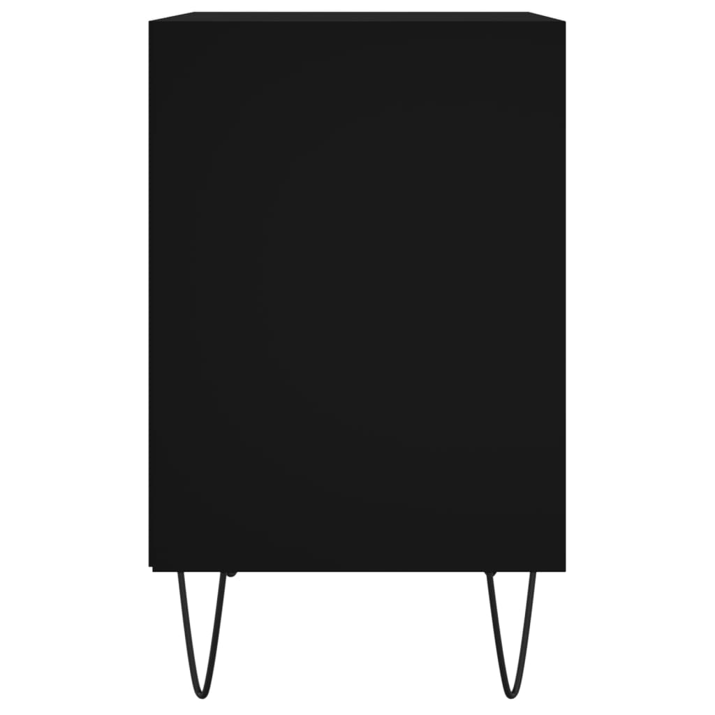 Tables de chevet 2 pcs noir 40x30x50 cm bois d'ingénierie - XIOS