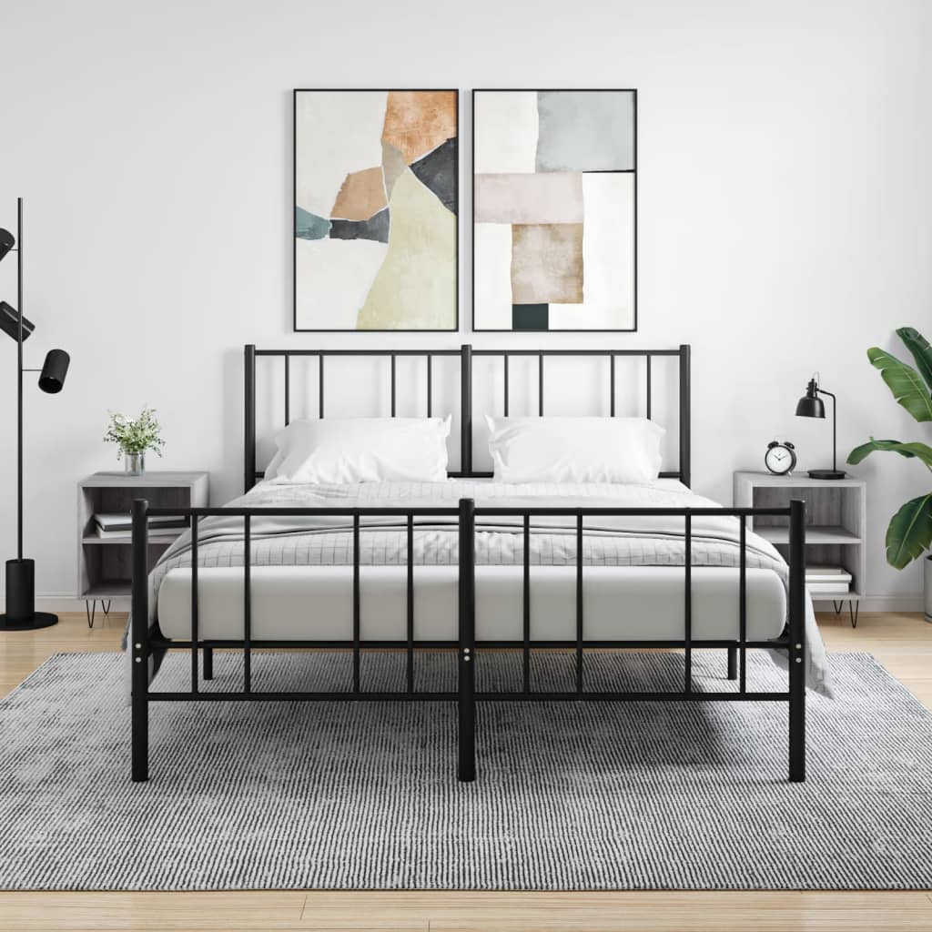 Tables de chevet 2 pcs sonoma gris 40x30x50cm bois d'ingénierie - XIOS