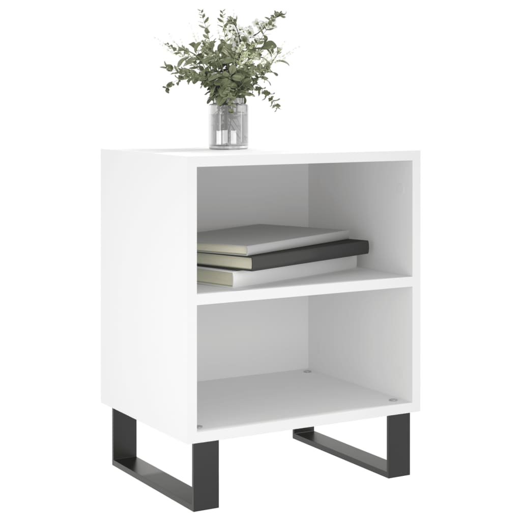 Tables de chevet 2 pcs blanc 40x30x50 cm bois d'ingénierie - XIOS
