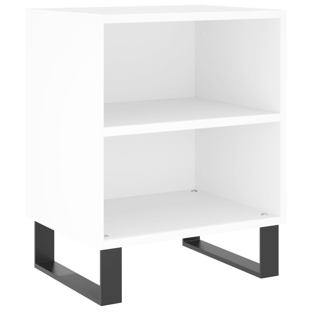 Tables de chevet 2 pcs blanc 40x30x50 cm bois d'ingénierie - XIOS