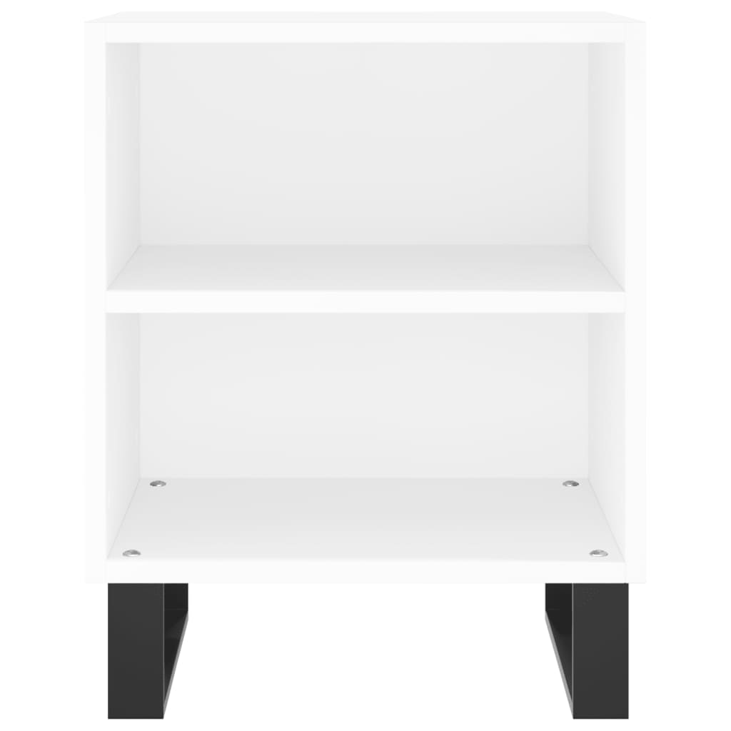 Tables de chevet 2 pcs blanc 40x30x50 cm bois d'ingénierie - XIOS