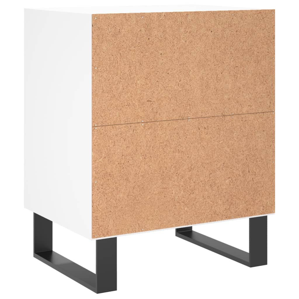 Tables de chevet 2 pcs blanc 40x30x50 cm bois d'ingénierie - XIOS