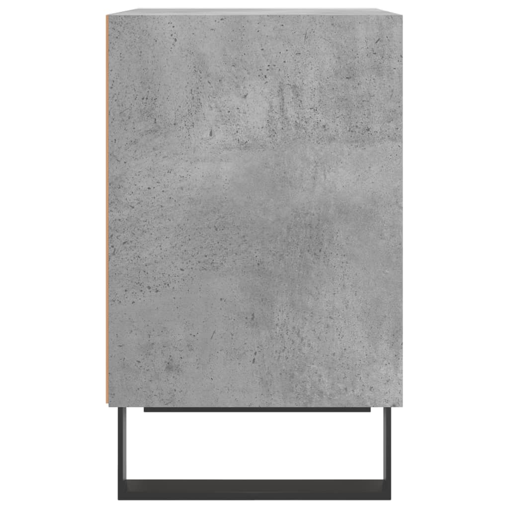 Tables de chevet 2 pcs gris béton 40x30x50 cm bois d'ingénierie - XIOS