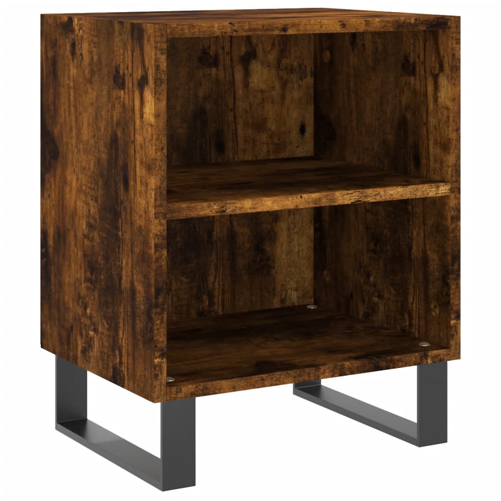 Table de chevet chêne fumé 40x30x50 cm bois d'ingénierie - XIOS