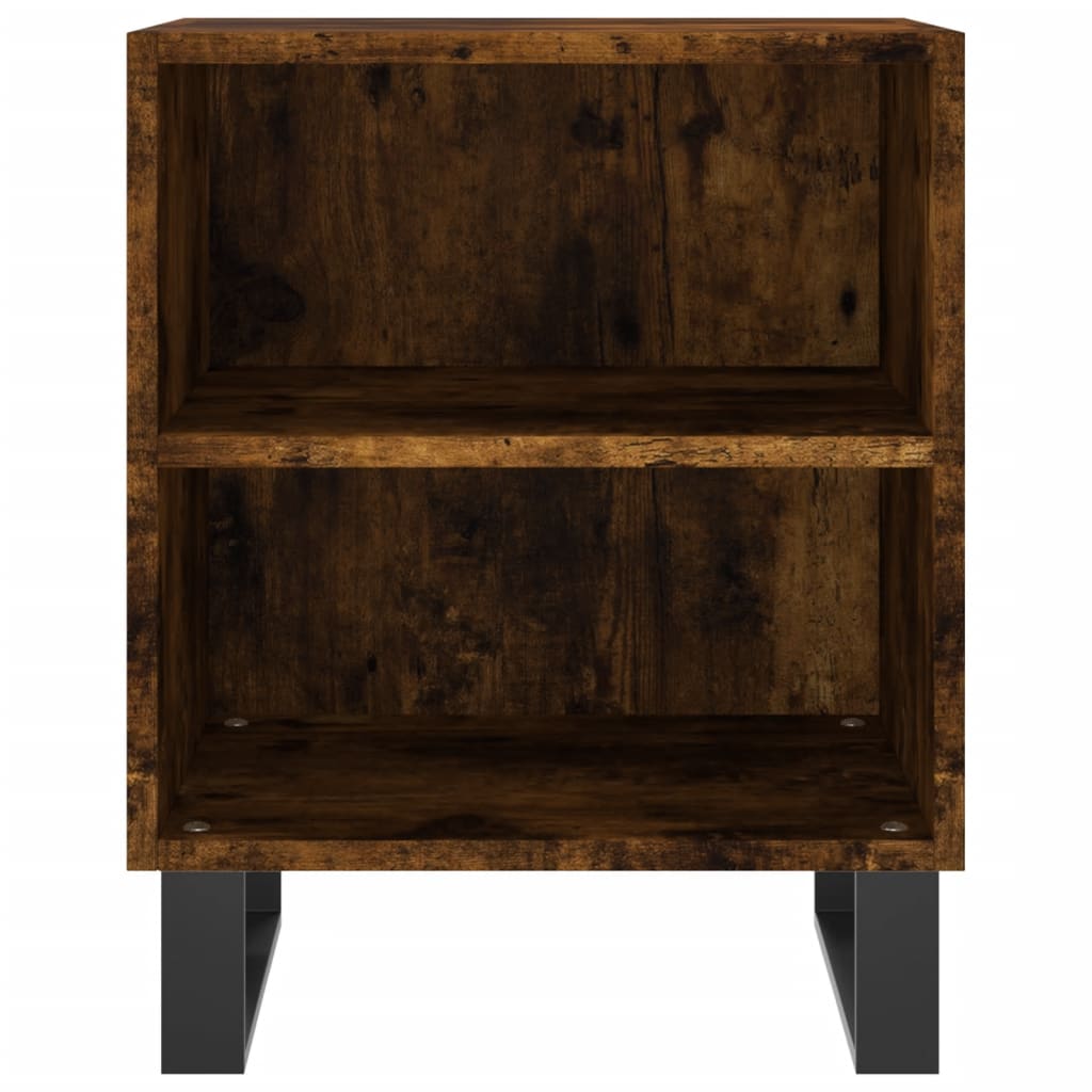 Table de chevet chêne fumé 40x30x50 cm bois d'ingénierie - XIOS