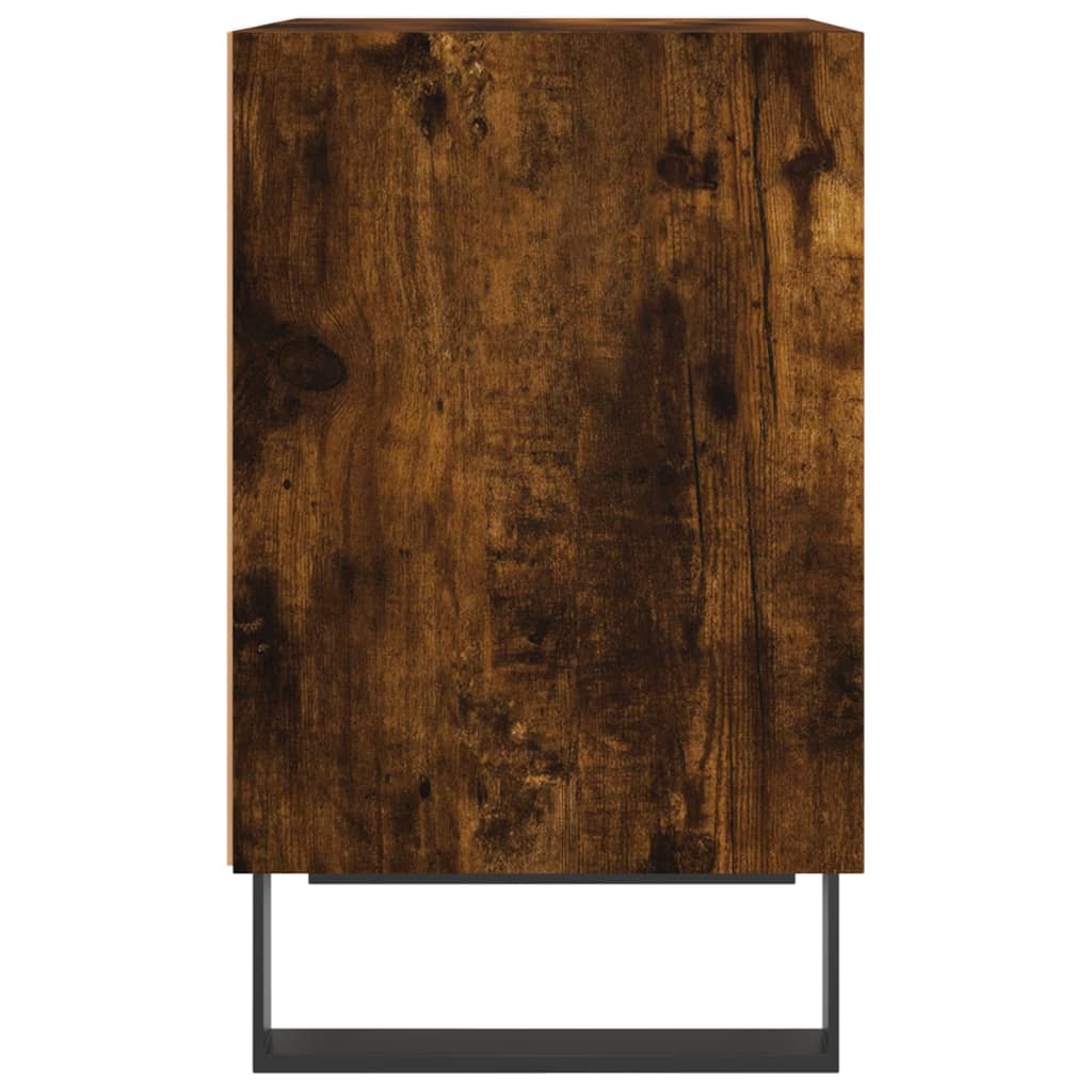 Table de chevet chêne fumé 40x30x50 cm bois d'ingénierie - XIOS