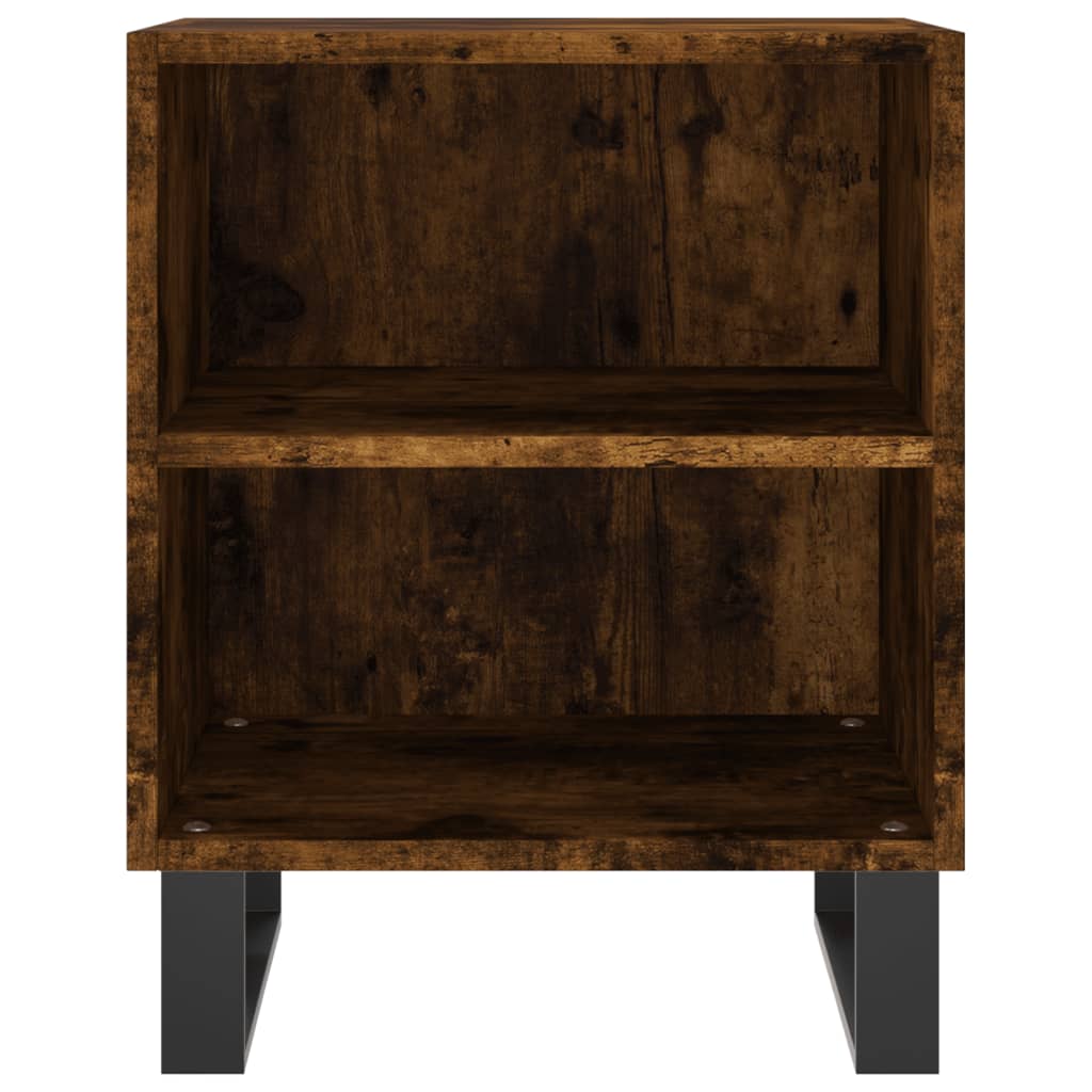 Tables de chevet 2 pcs chêne fumé 40x30x50 cm bois d'ingénierie - XIOS