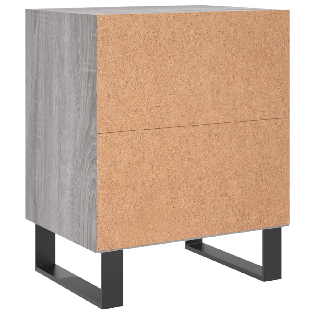 Tables de chevet 2 pcs sonoma gris 40x30x50cm bois d'ingénierie - XIOS