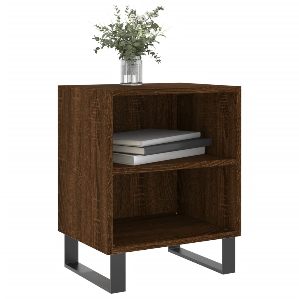 Tables de chevet 2pcs chêne marron 40x30x50cm bois d'ingénierie - XIOS
