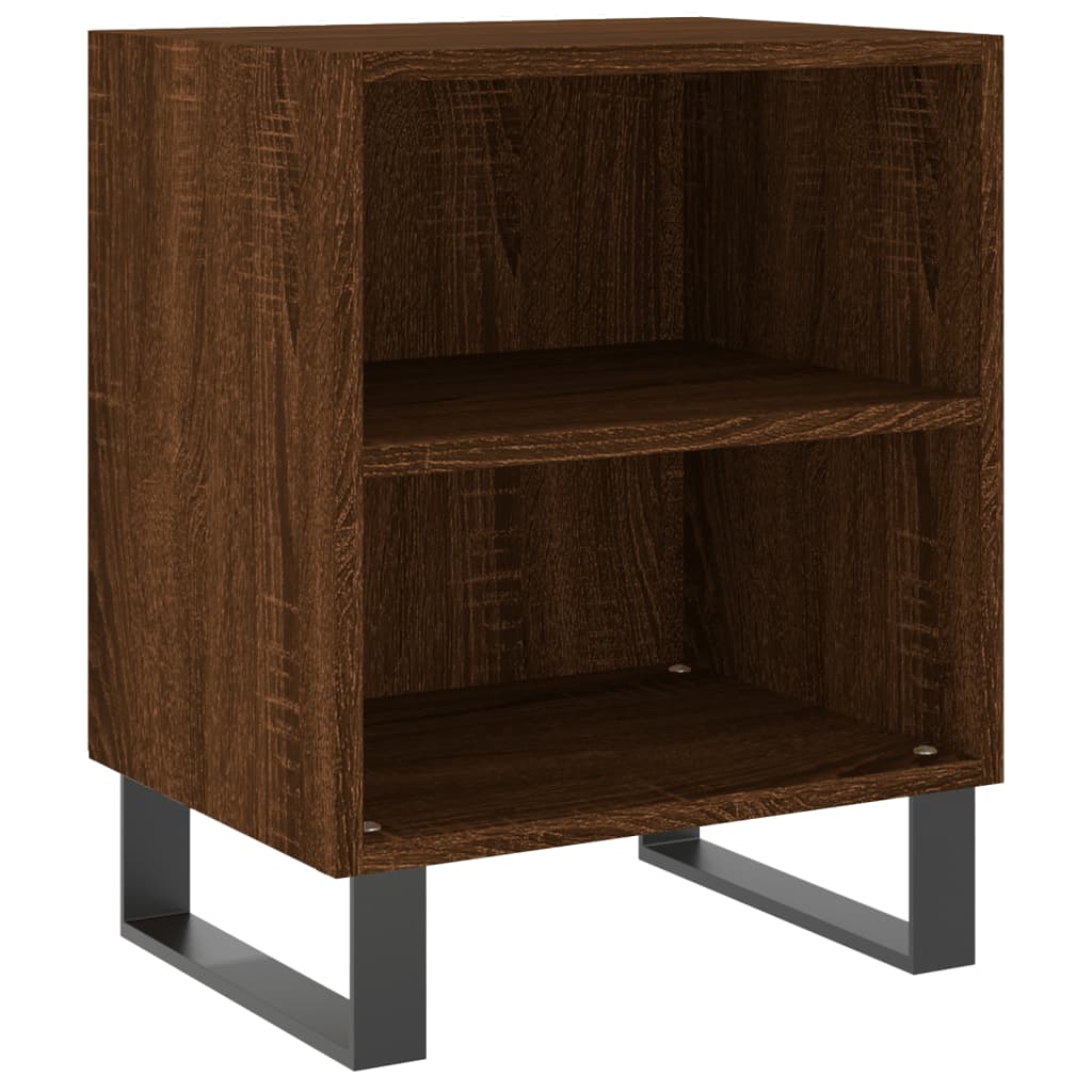 Tables de chevet 2pcs chêne marron 40x30x50cm bois d'ingénierie - XIOS