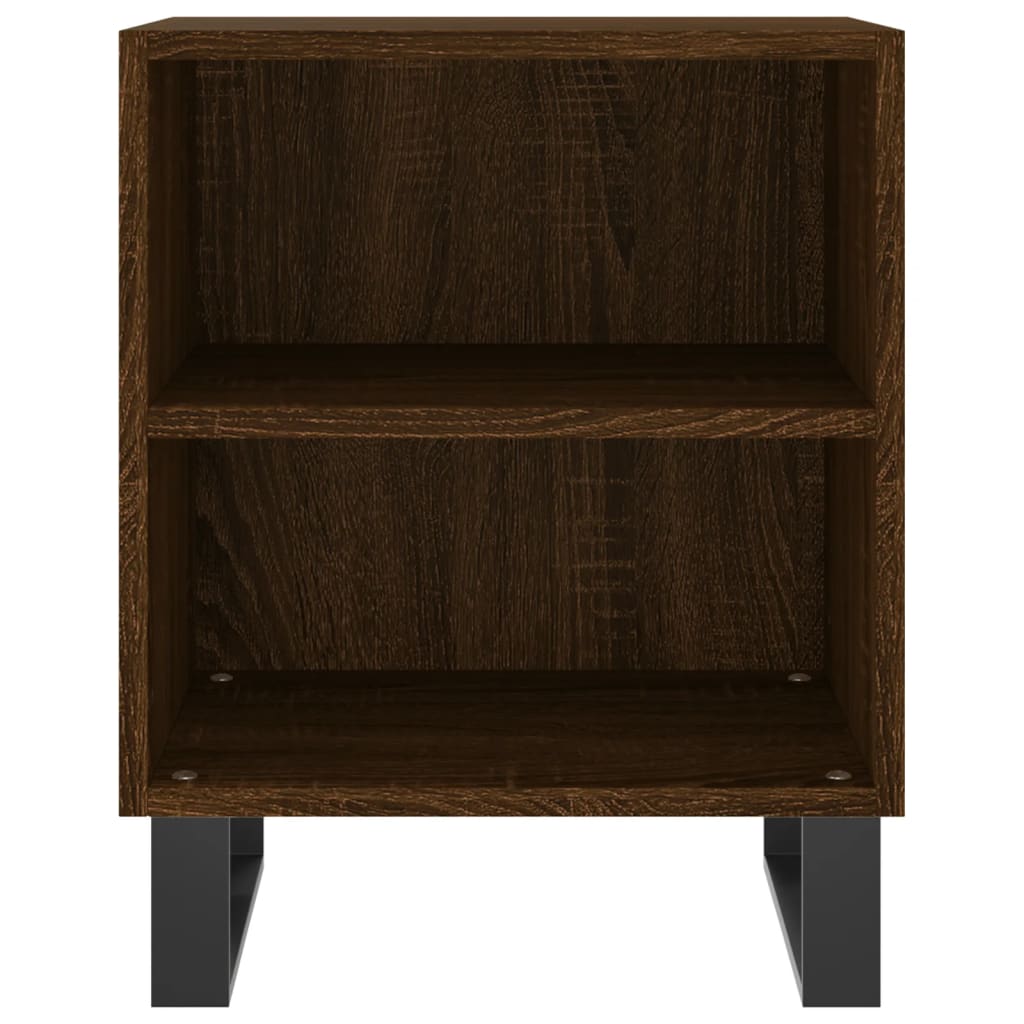 Tables de chevet 2pcs chêne marron 40x30x50cm bois d'ingénierie - XIOS