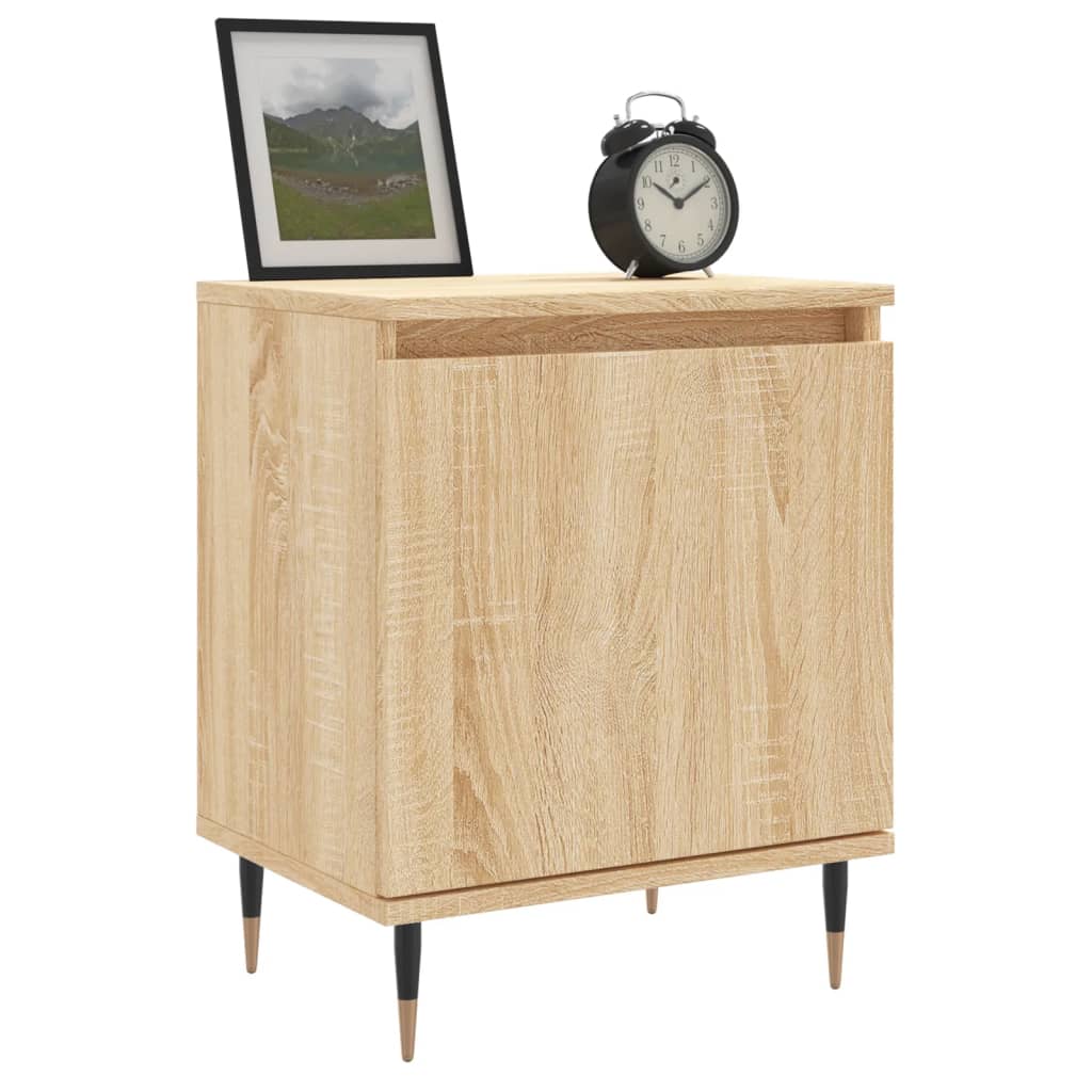Tables de chevet 2pcs chêne sonoma 40x30x50cm bois d'ingénierie - XIOS