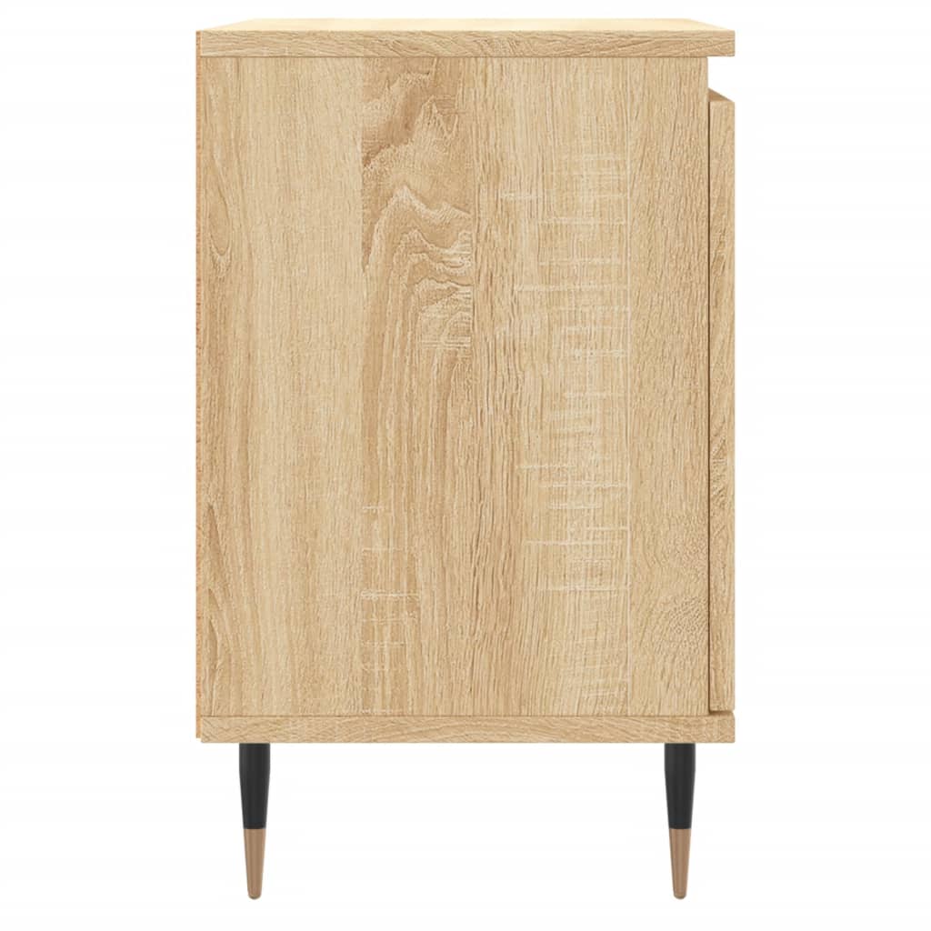 Tables de chevet 2pcs chêne sonoma 40x30x50cm bois d'ingénierie - XIOS