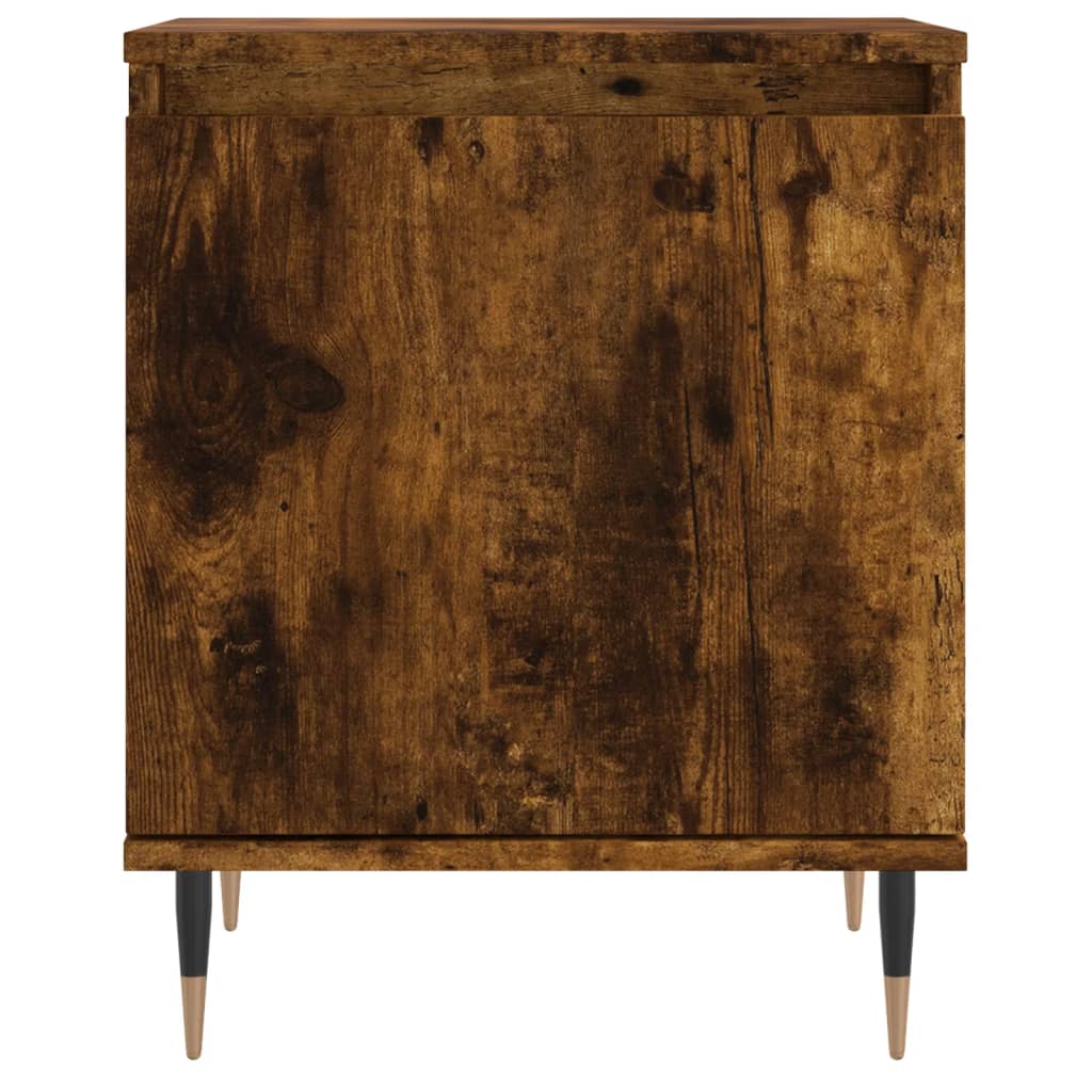 Tables de chevet 2 pcs chêne fumé 40x30x50 cm bois d'ingénierie - XIOS