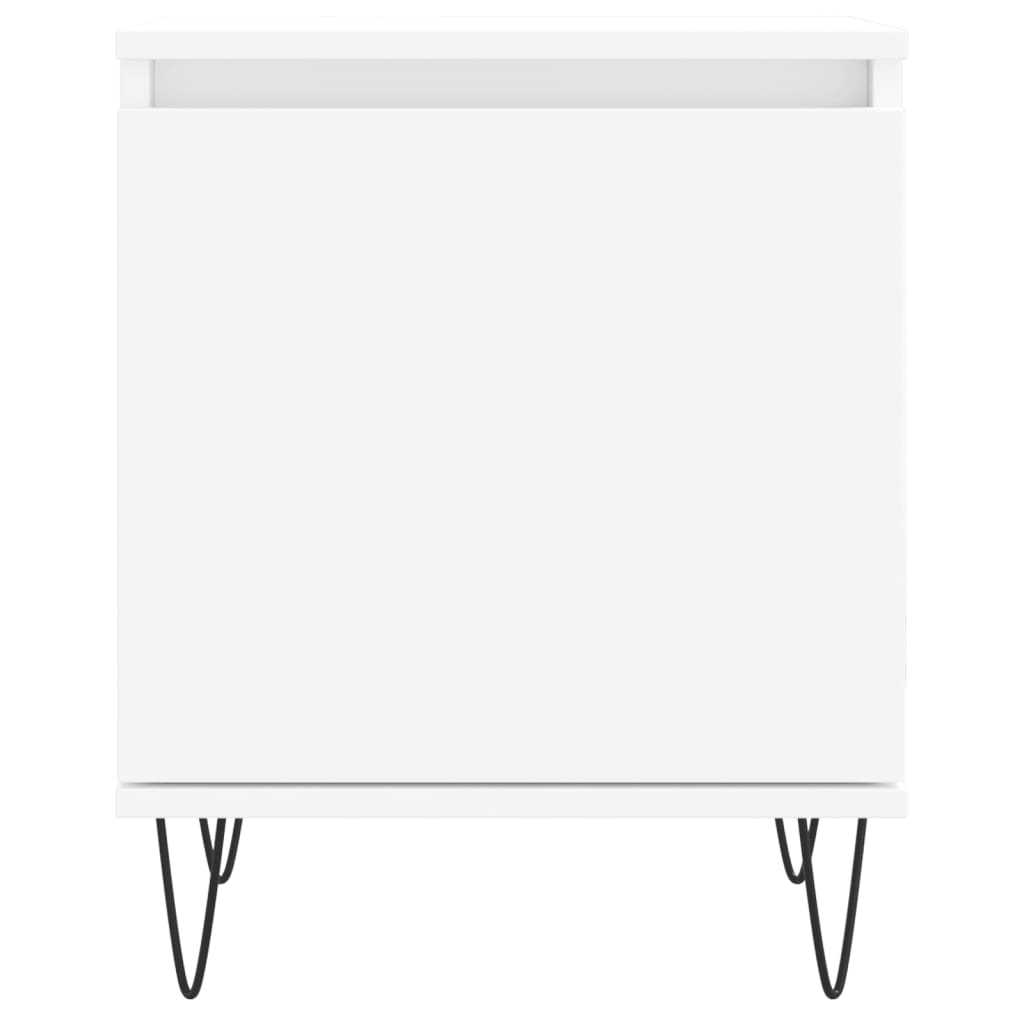 Tables de chevet 2 pcs blanc 40x30x50 cm bois d'ingénierie - XIOS