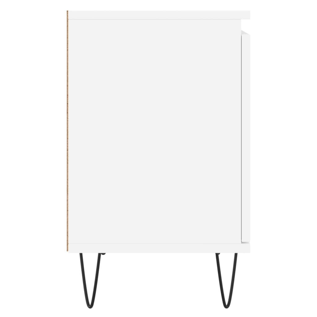 Tables de chevet 2 pcs blanc 40x30x50 cm bois d'ingénierie - XIOS