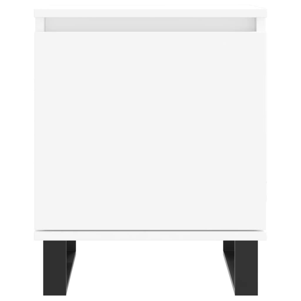 Tables de chevet 2 pcs blanc 40x30x50 cm bois d'ingénierie - XIOS