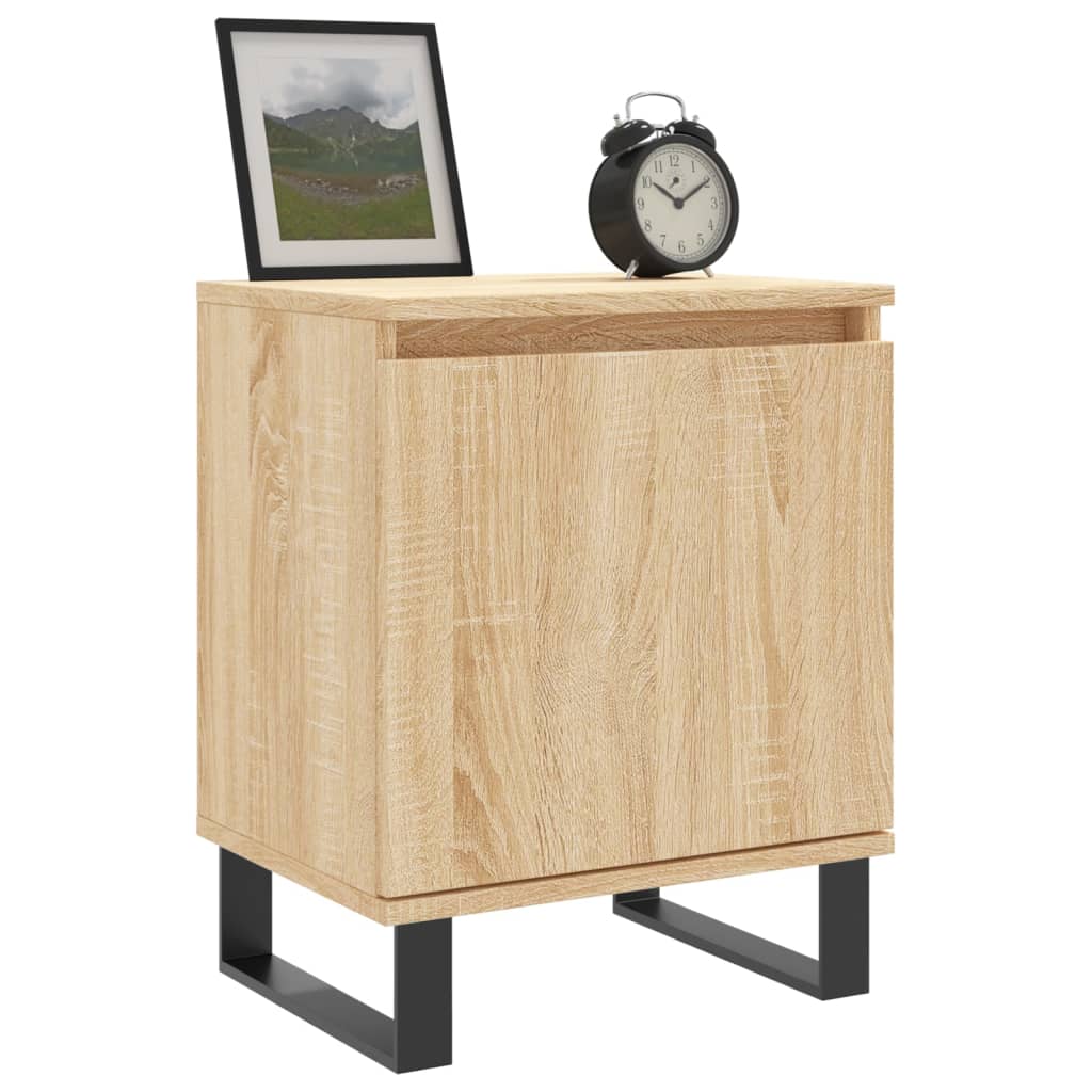 Tables de chevet 2pcs chêne sonoma 40x30x50cm bois d'ingénierie - XIOS