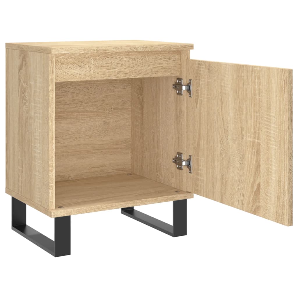 Tables de chevet 2pcs chêne sonoma 40x30x50cm bois d'ingénierie - XIOS
