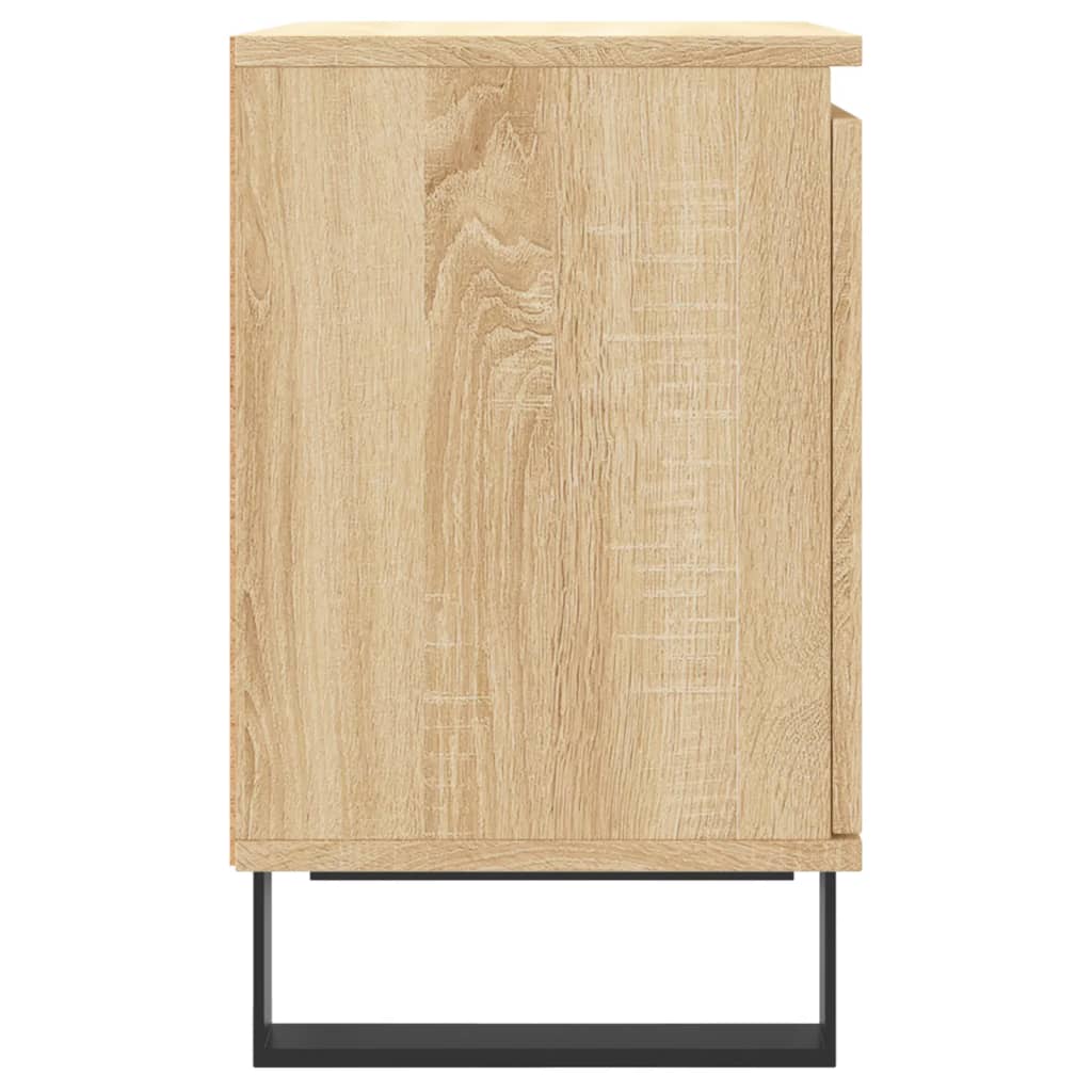 Tables de chevet 2pcs chêne sonoma 40x30x50cm bois d'ingénierie - XIOS