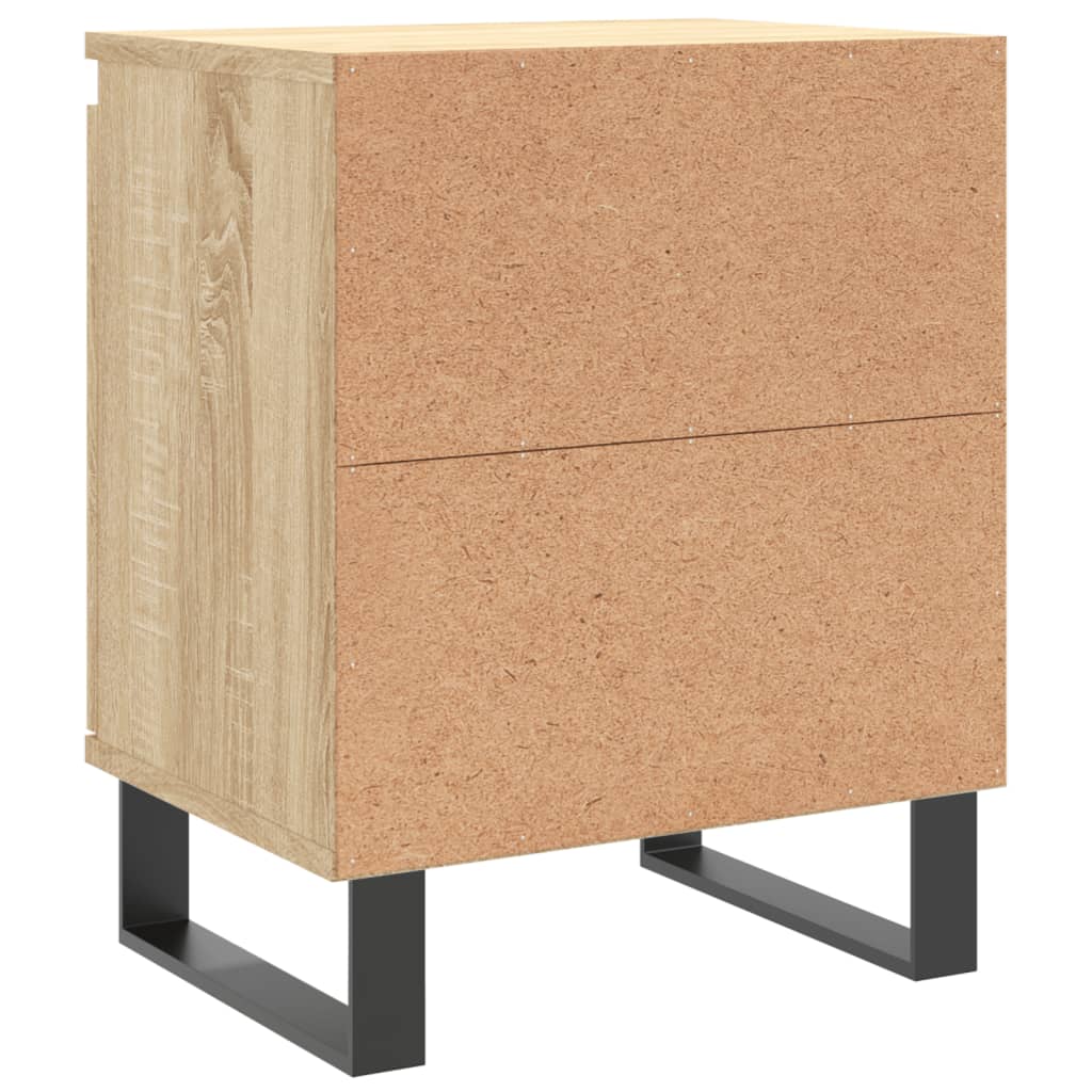 Tables de chevet 2pcs chêne sonoma 40x30x50cm bois d'ingénierie - XIOS