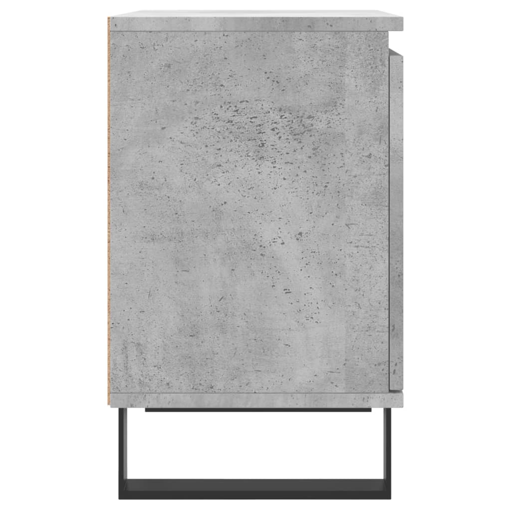 Tables de chevet 2 pcs gris béton 40x30x50 cm bois d'ingénierie - XIOS