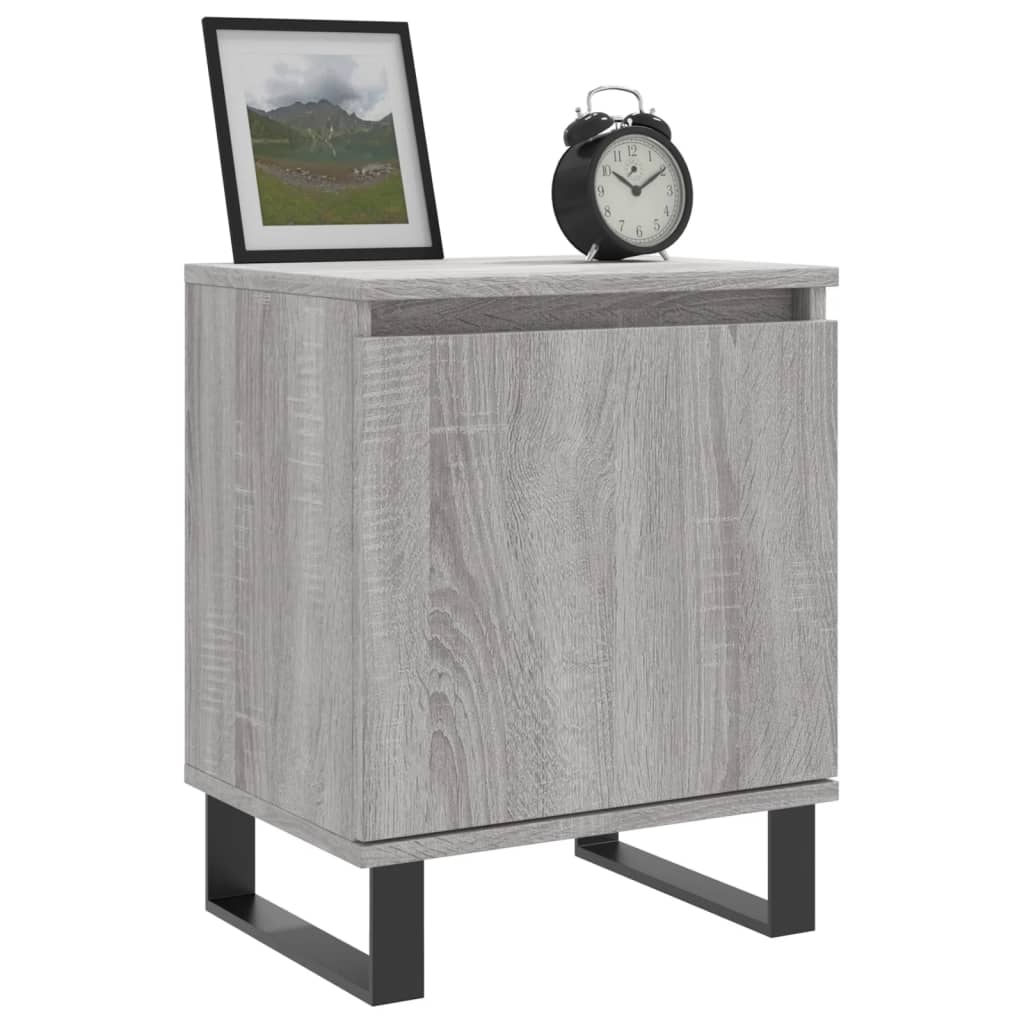 Tables de chevet 2 pcs sonoma gris 40x30x50cm bois d'ingénierie - XIOS
