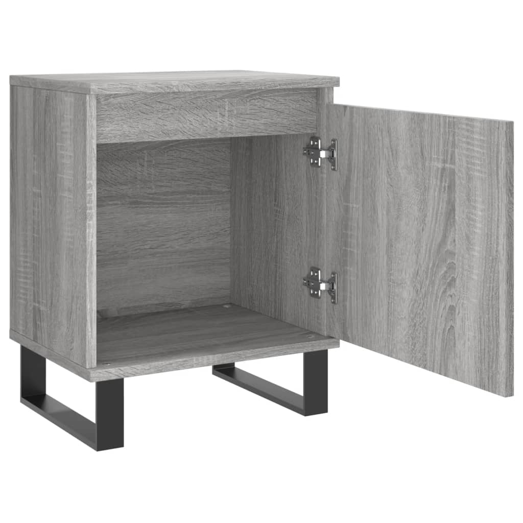 Tables de chevet 2 pcs sonoma gris 40x30x50cm bois d'ingénierie - XIOS
