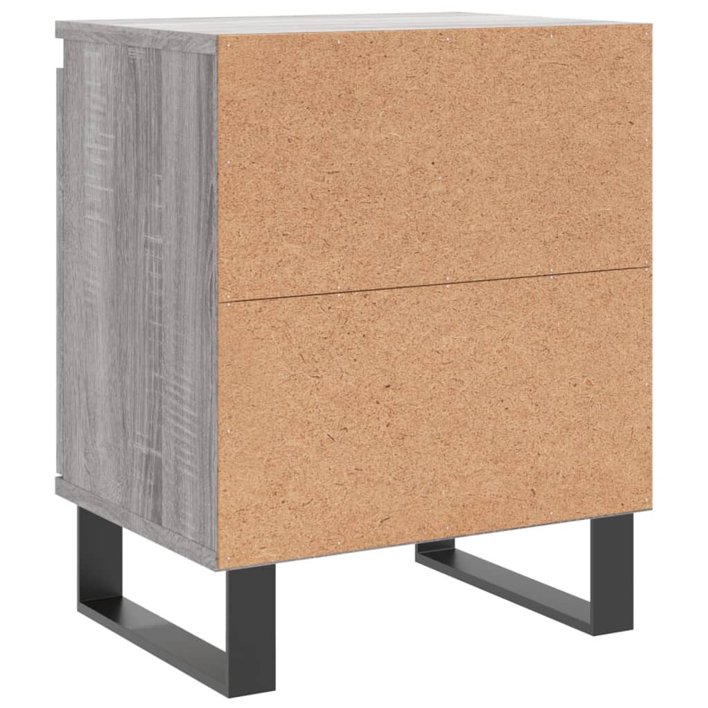 Tables de chevet 2 pcs sonoma gris 40x30x50cm bois d'ingénierie - XIOS