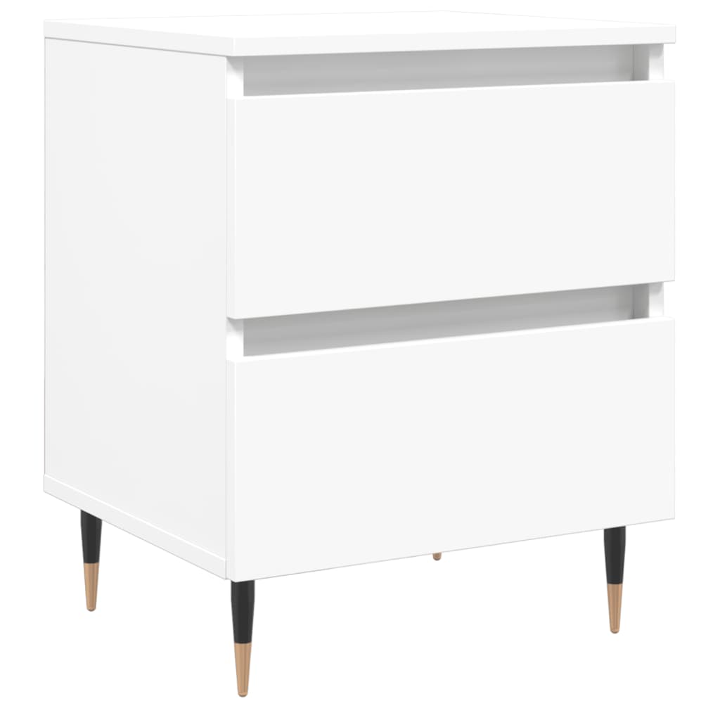 Table de chevet Blanc 40x35x50 cm Bois d’ingénierie - XIOS
