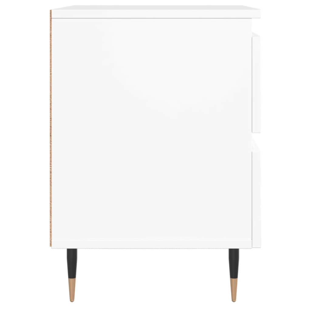 Table de chevet Blanc 40x35x50 cm Bois d’ingénierie - XIOS