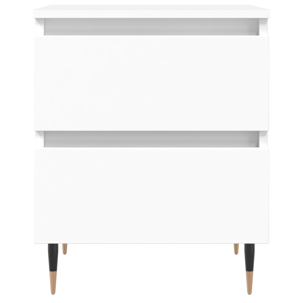 Tables de chevet 2 pcs blanc 40x35x50 cm bois d’ingénierie - XIOS