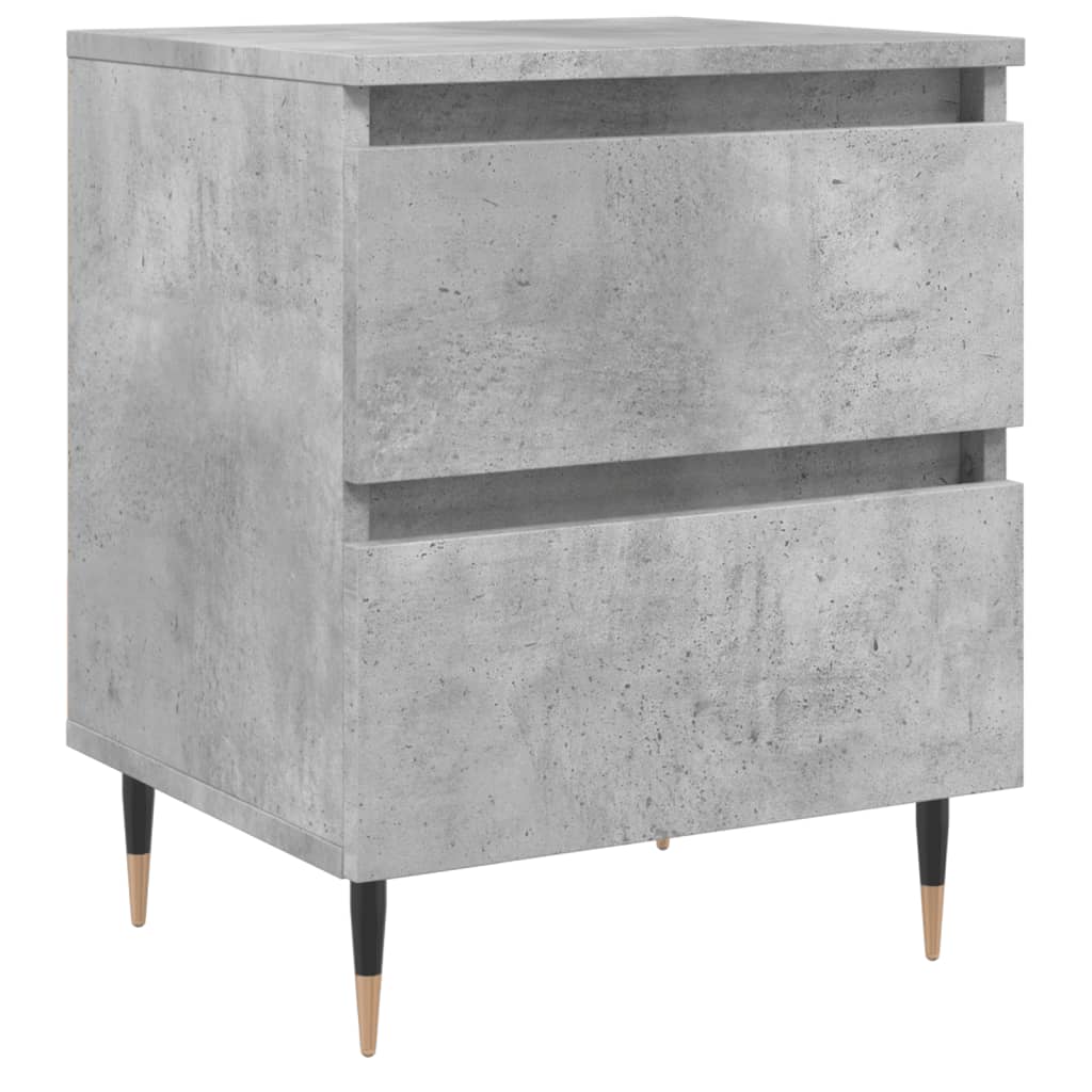 Table de chevet gris béton 40x35x50 cm bois d’ingénierie - XIOS