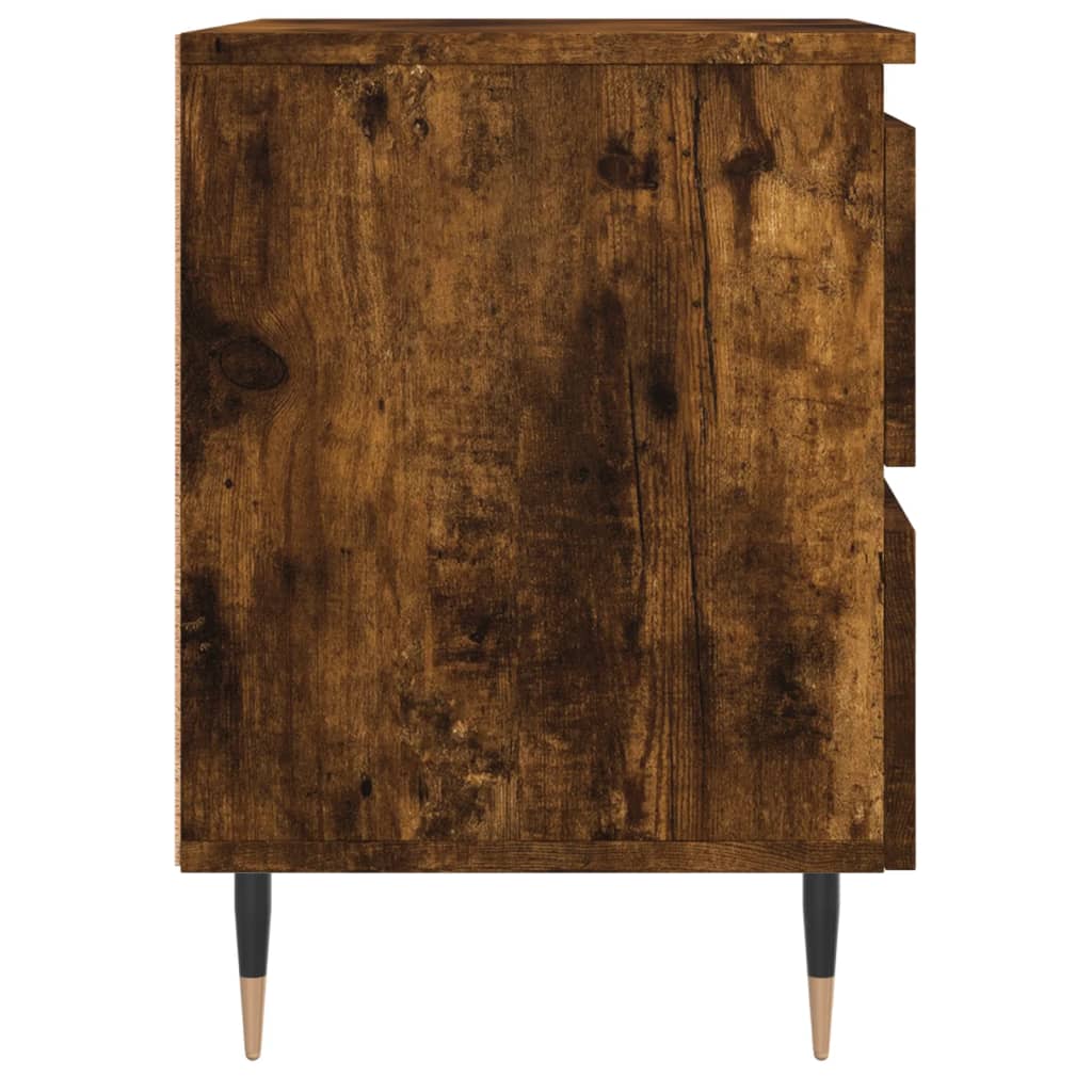 Table de chevet chêne fumé 40x35x50 cm bois d’ingénierie - XIOS