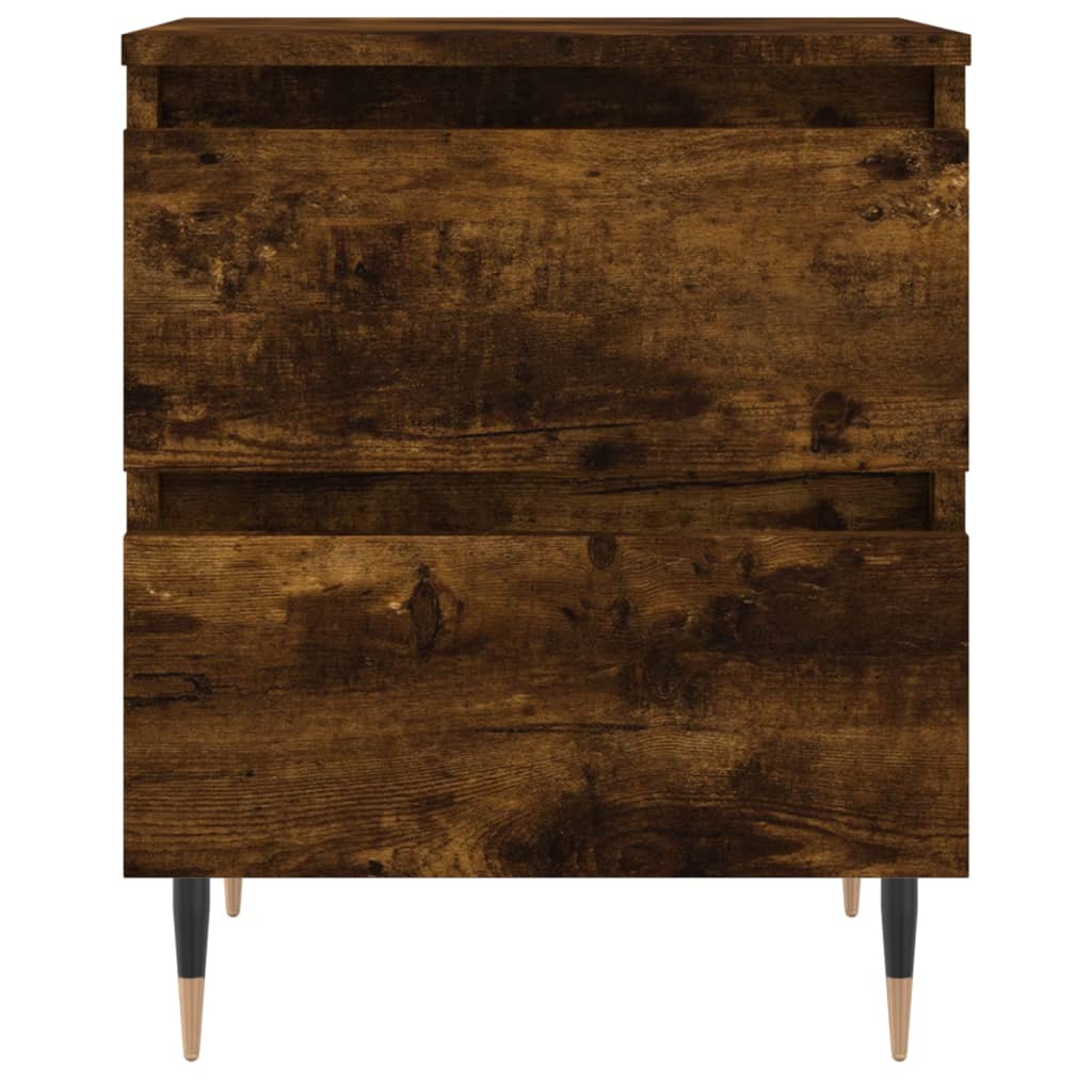 Tables de chevet 2 pcs chêne fumé 40x35x50 cm bois ingénierie - XIOS