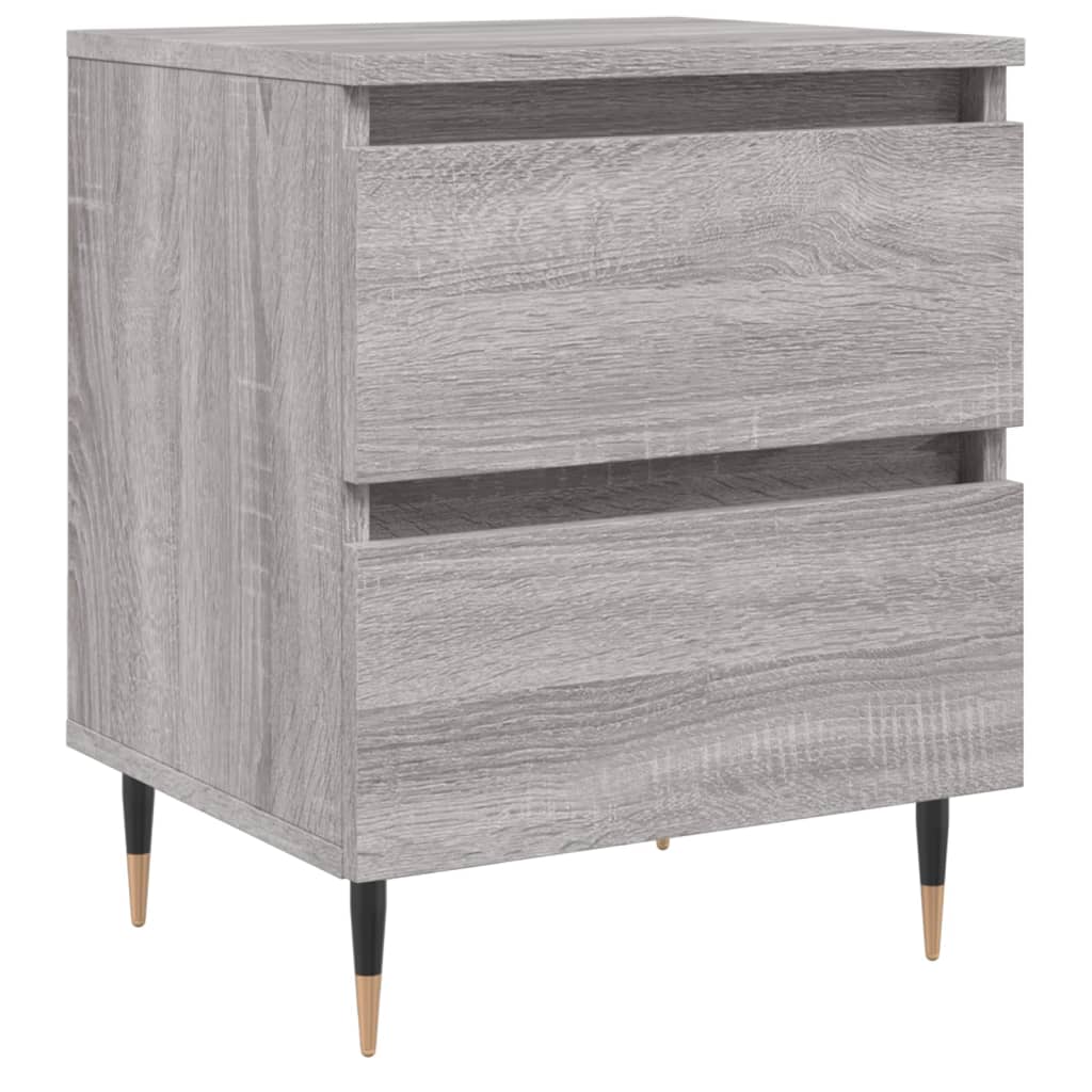 Table de chevet sonoma gris 40x35x50 cm bois d’ingénierie - XIOS