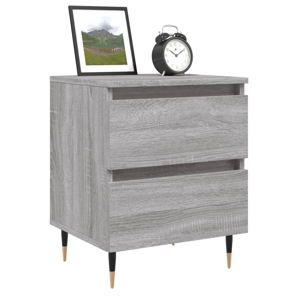 Table de chevet sonoma gris 40x35x50 cm bois d’ingénierie - XIOS