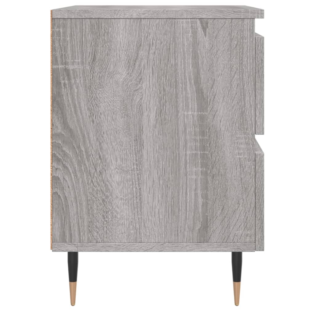Table de chevet sonoma gris 40x35x50 cm bois d’ingénierie - XIOS