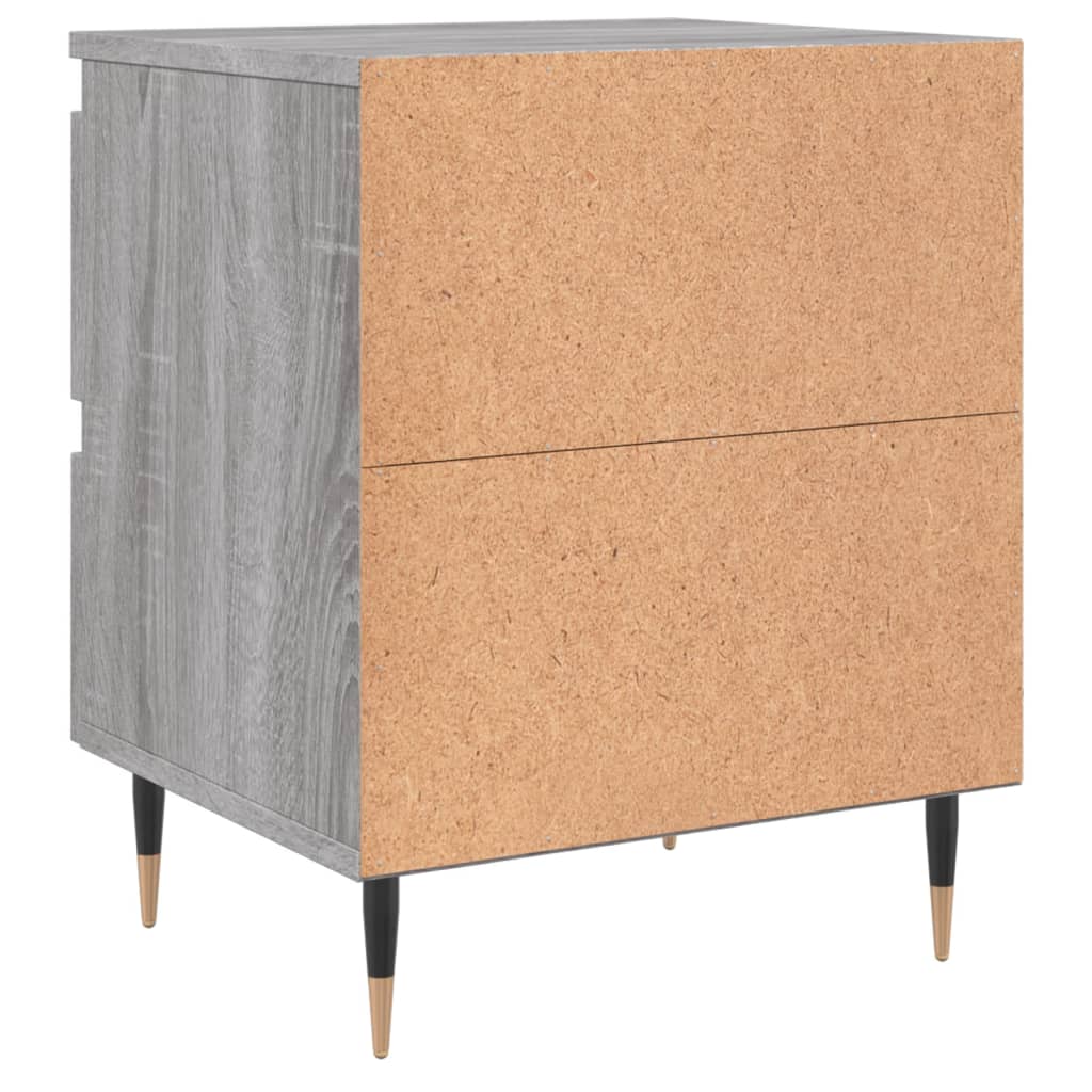 Table de chevet sonoma gris 40x35x50 cm bois d’ingénierie - XIOS
