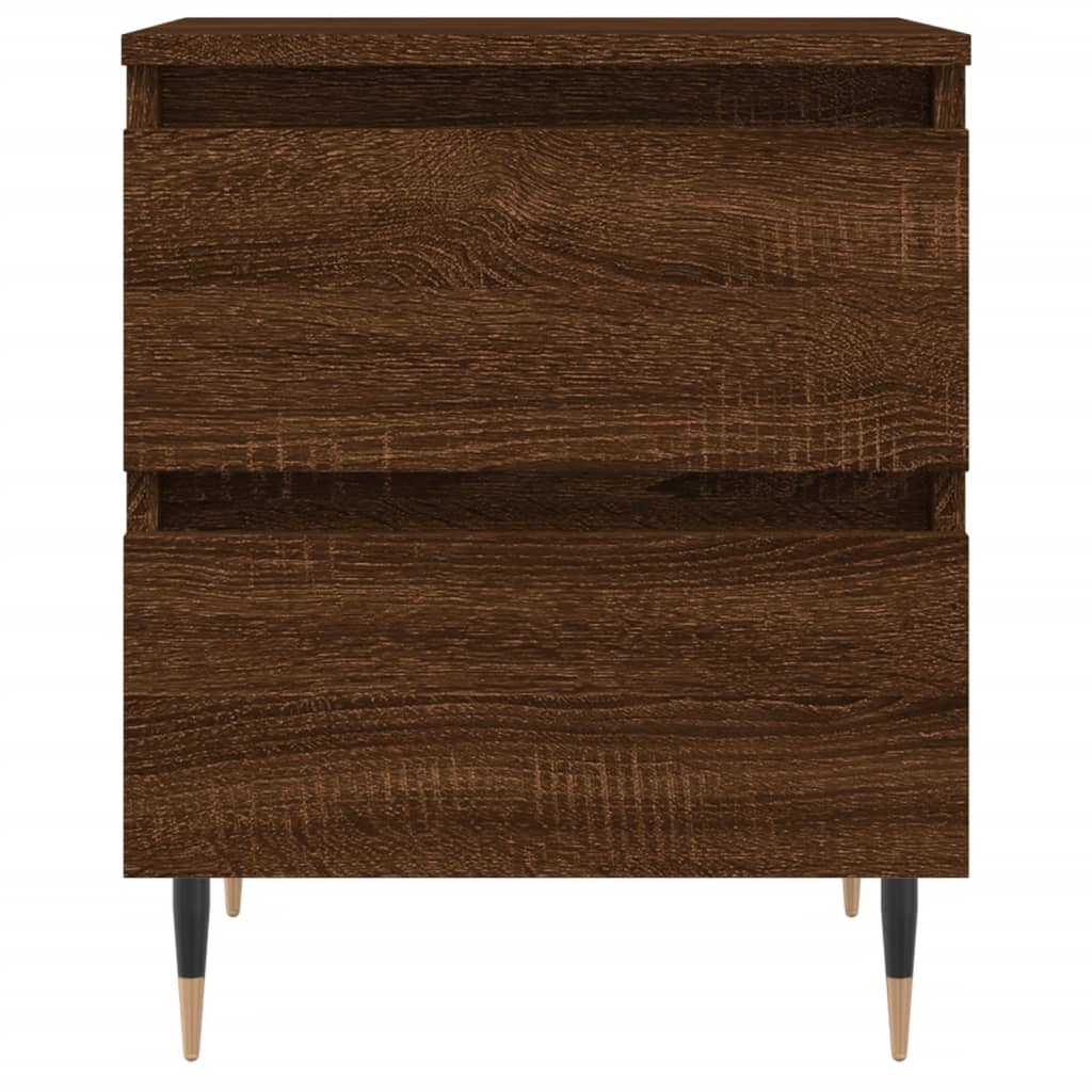 Table de chevet chêne marron 40x35x50 cm bois d’ingénierie - XIOS