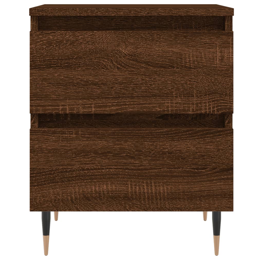 Tables de chevet 2 pcs chêne marron 40x35x50 cm bois ingénierie - XIOS