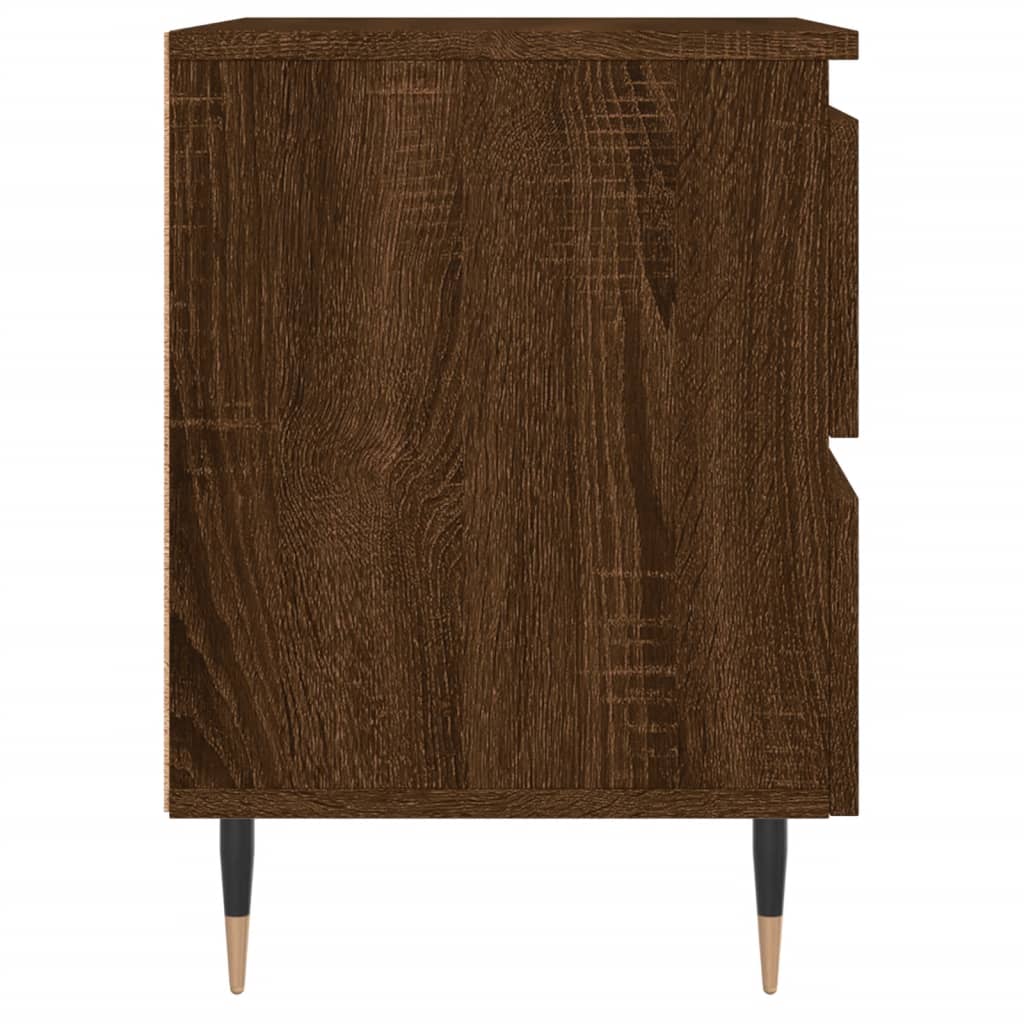Tables de chevet 2 pcs chêne marron 40x35x50 cm bois ingénierie - XIOS
