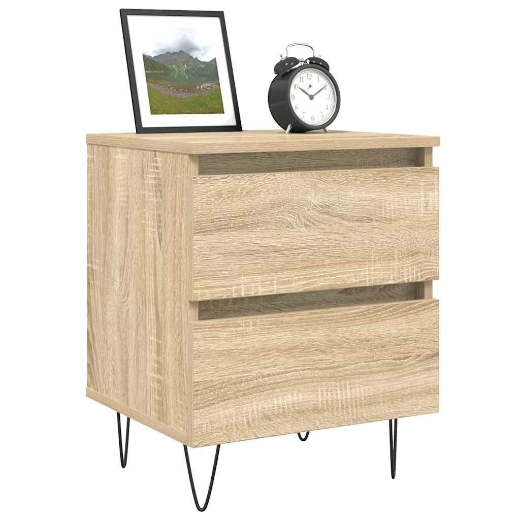 Table de chevet chêne sonoma 40x35x50 cm bois d’ingénierie - XIOS