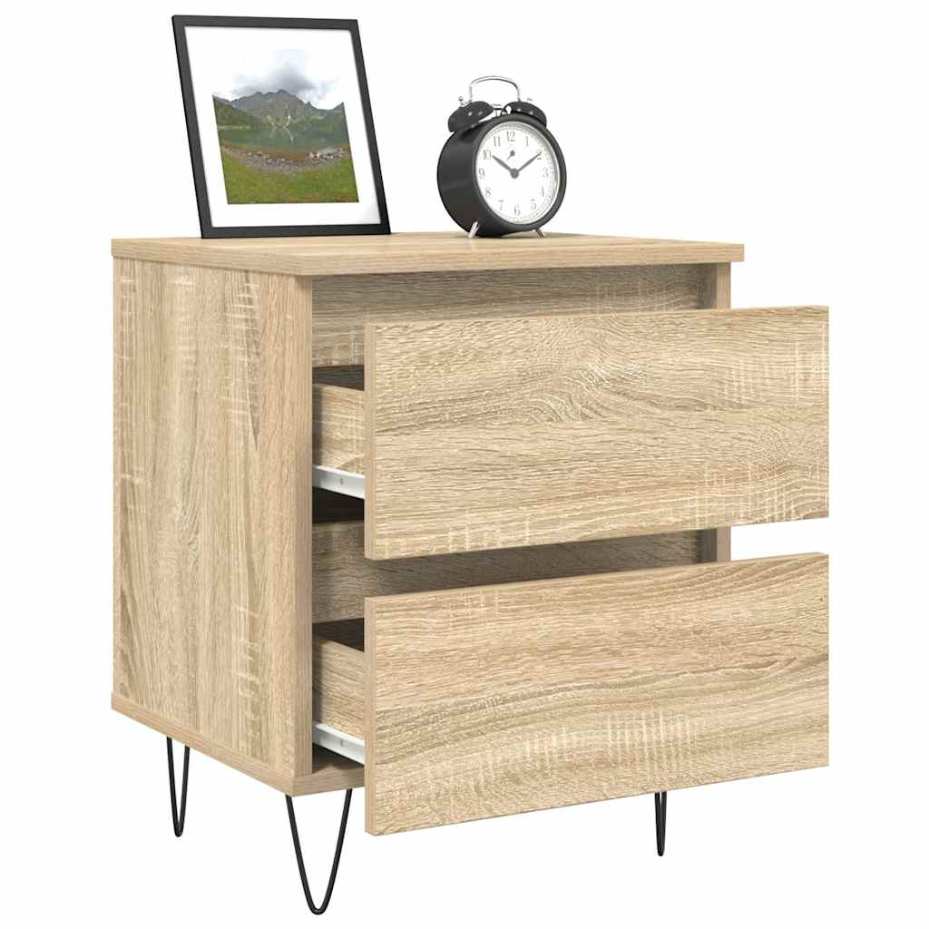 Table de chevet chêne sonoma 40x35x50 cm bois d’ingénierie - XIOS