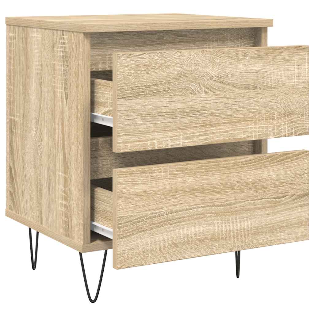 Table de chevet chêne sonoma 40x35x50 cm bois d’ingénierie - XIOS