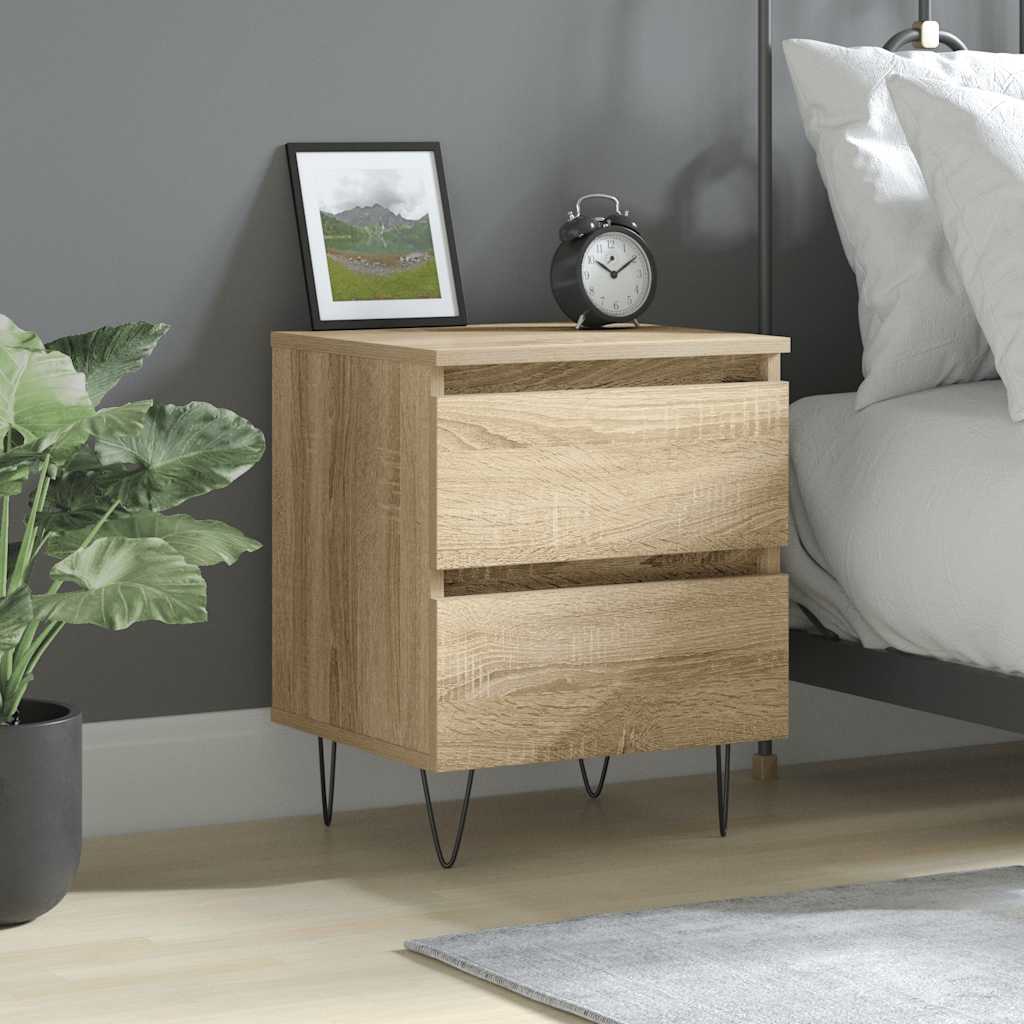 Table de chevet chêne sonoma 40x35x50 cm bois d’ingénierie - XIOS
