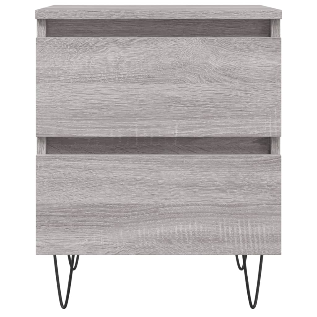 Tables de chevet 2 pcs sonoma gris 40x35x50 cm bois ingénierie - XIOS