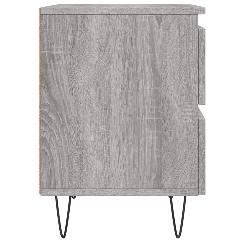 Tables de chevet 2 pcs sonoma gris 40x35x50 cm bois ingénierie - XIOS